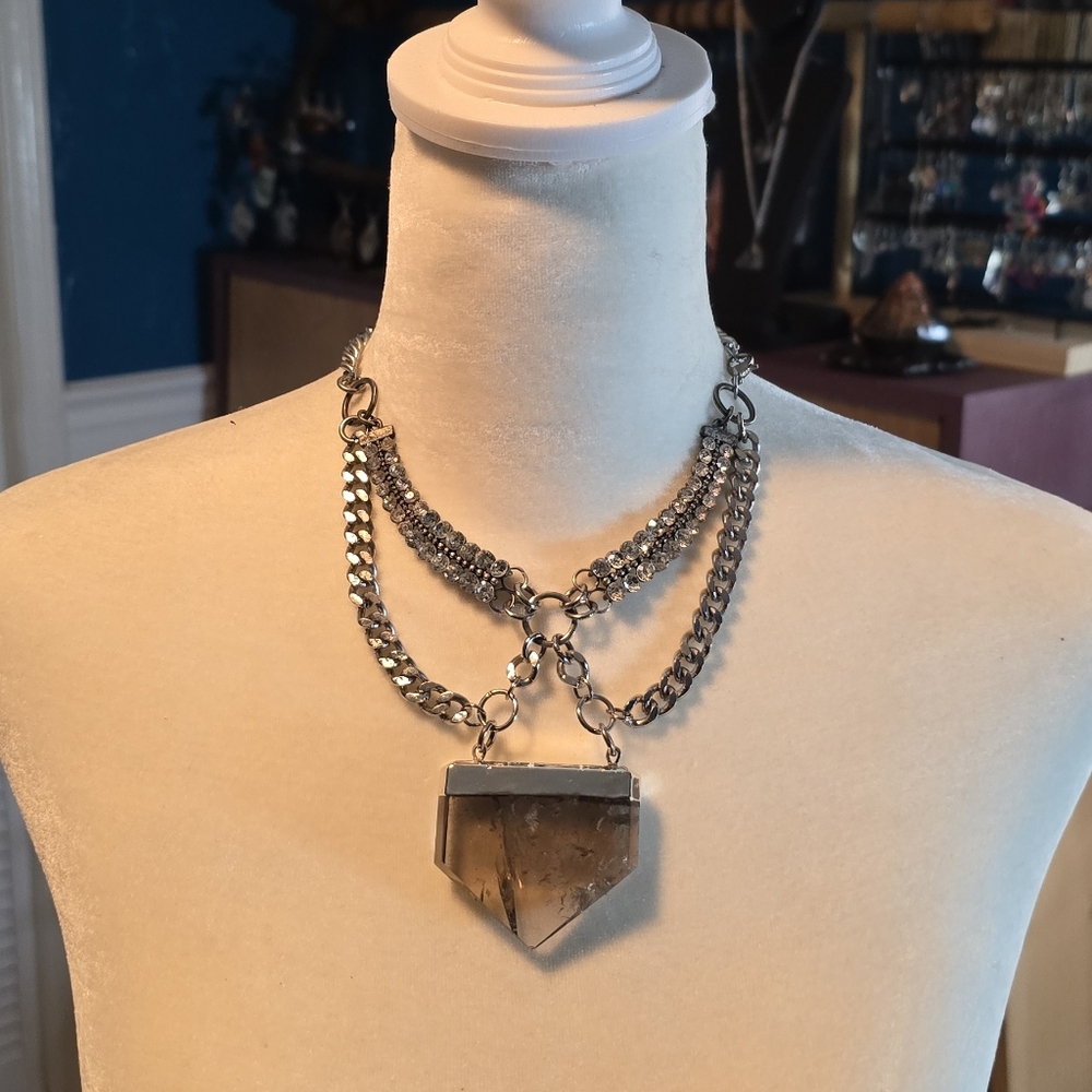 Smokey Quartz Pendant Necklace